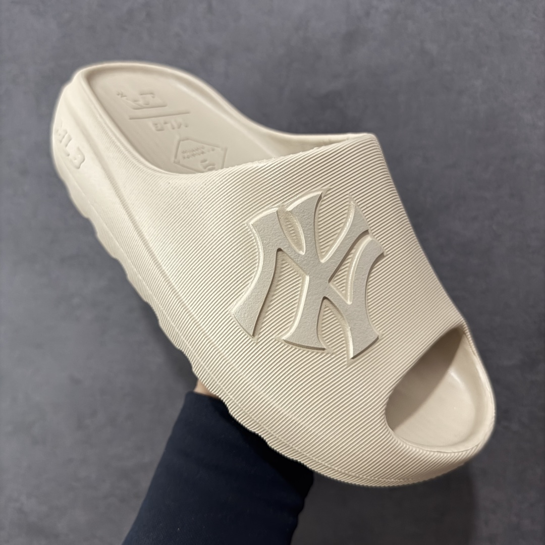 图片[3]-【公司级】新款MLB情侣拖鞋男女NY厚底增高一字拖凉鞋运动沙滩鞋白色 尺码： 35-45-选品中心