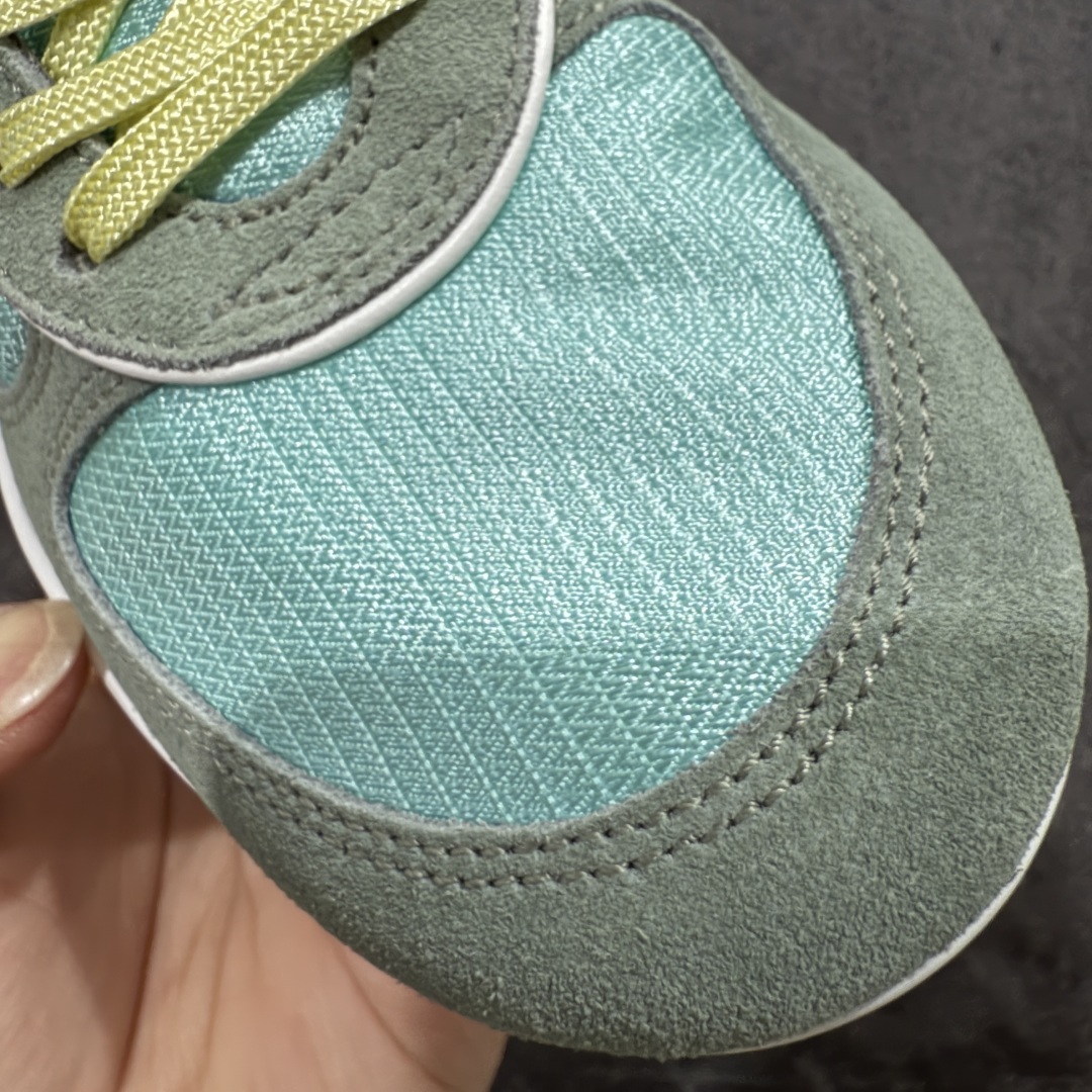 图片[4]-【HZ渠道纯原】MIU MIU缪缪 Gymnasium 绒面革 圆头系带 薄底鞋 低帮 生活休闲鞋 女款 黄绿色 私人订单 原版开发打造 区别市场所有版本 一切细节均对标原版 皮料 面料 大底均与原版对比无差别 无任何色差 欢迎对比 市场最高版 尺码：36-44-选品中心