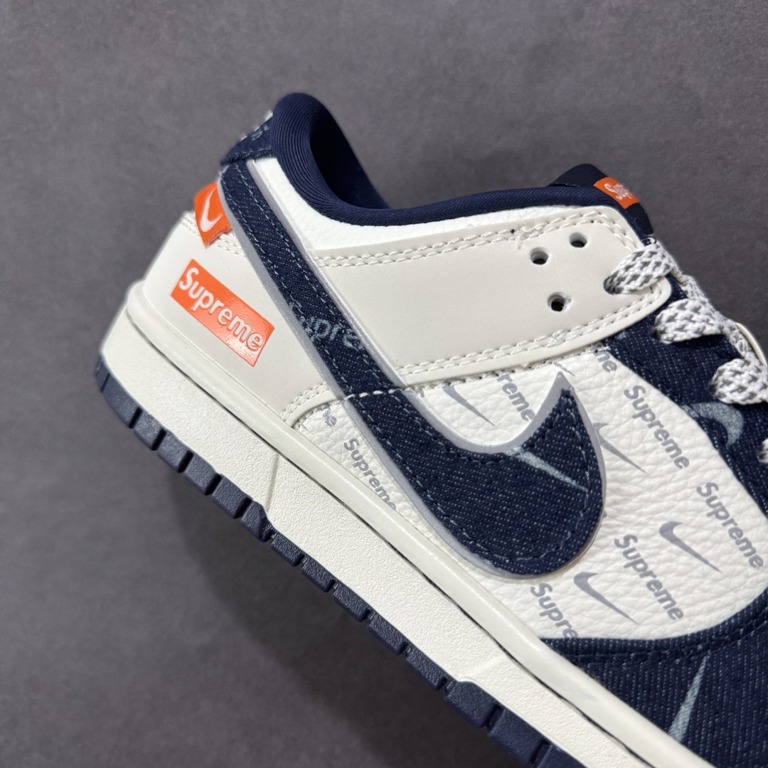 图片[6]-【定制版】Nike SB Dunk Low Sup联名 深蓝牛仔 周年高端定制 低帮休闲板鞋  #3M反光 夜光效果 定制鞋盒 大厂纯原品质出货 超高清洁度 皮料切割干净无任何毛边 细节完美   货号：SC9207-415 尺码：36 36.5 37.5 38 36.5 39 40 40.5 41 42 42.5 43 44 44.5 45-选品中心