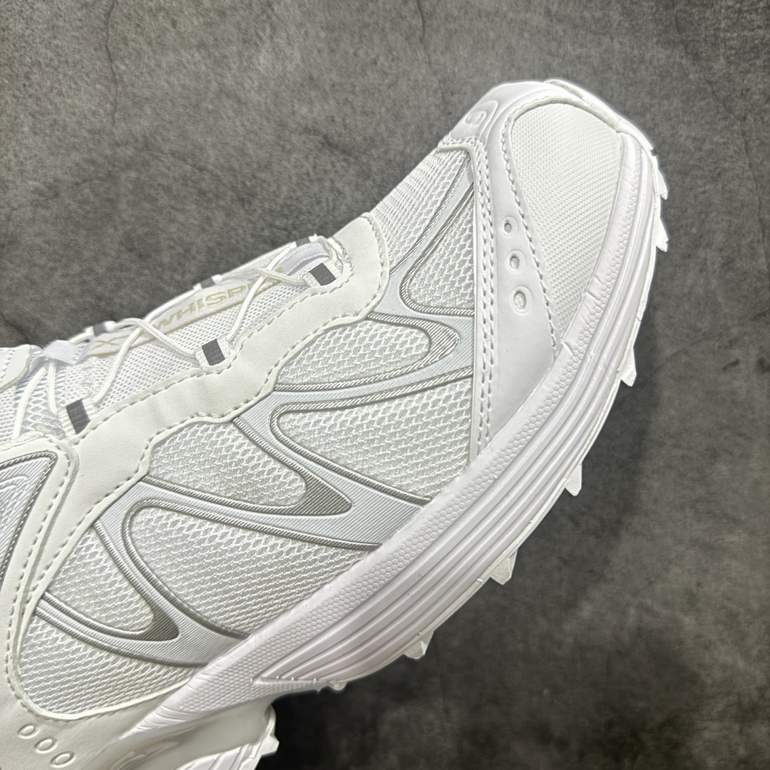 图片[6]-【巅峰版】Salomon 萨洛蒙XT-Whisper 户外 休闲 运动鞋 跑鞋 477619 原版购入开发 做货 Salomon 对 XT-WHISPER 鞋面设计进行了升级，以多种鞋面材质，构造了丰富的鞋面层次，为鞋款增添摩登现代感。鞋款独特的波浪形 Sensifit系统设计勾勒出鞋身的流动感线条，并结合标志性的Quicklace™ 快速系带系统，保障全鞋舒适包裹感。结合 Contagrip® 大底，在保留鞋款功能性的同时多维度诠释城市户外型格 配送专柜精美包装🛍📦 面料 ： 原版定制进口网面+牛皮 内里 ： 原版进口透气网里 鞋底 ： 原版开模防滑橡胶材质 底厚 ：3.5CM 尺码： 36-45-选品中心