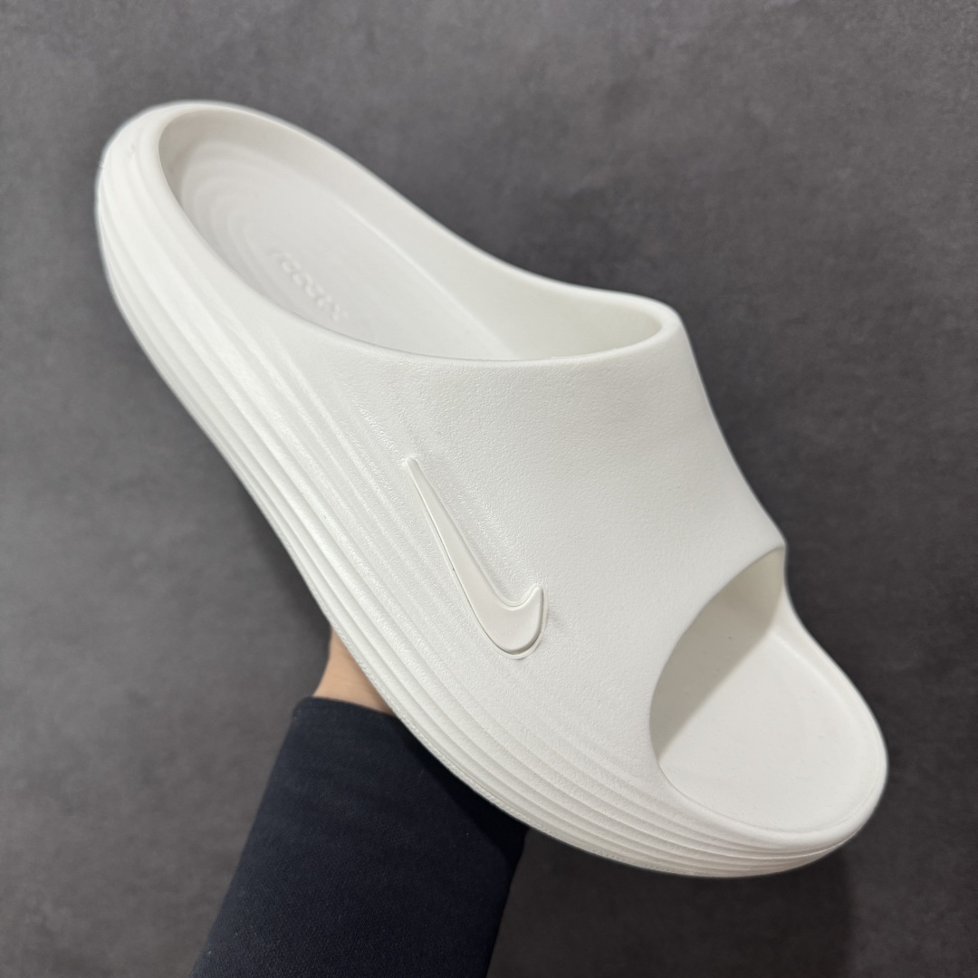 图片[3]-【正确组合底版】Nike ReactX Rejuven8 Slide 时尚舒适 防滑防磨一字拖鞋 HV4479-100 正确组合底 超高清洁度 完美版型 区别市面通货 采用质感柔软且出众回弹的 ReactX泡绵，发泡组合大底 脚感十分舒适，缔造非凡舒适的日常穿着体验，助你保持活力。  尺码：36-45-选品中心