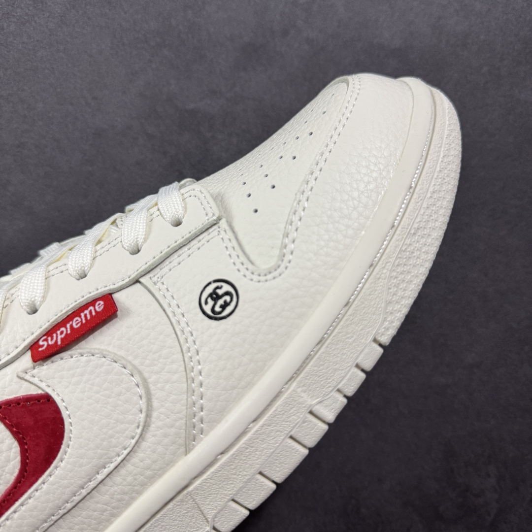 图片[5]-【定制版】Nike SB Dunk Low 联名 白红双勾 周年高端定制 低帮休闲板鞋 LW1818-119  #定制鞋盒 大厂纯原品质出货 超高清洁度 皮料切割干净无任何毛边 细节完美   尺码：36 36.5 37.5 38 38.5 39 40 40.5 41 42 42.5 43 44 44.5 45-选品中心