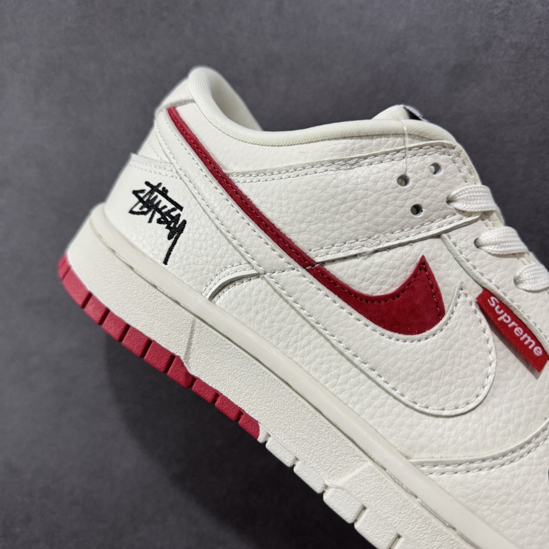 图片[6]-【定制版】Nike SB Dunk Low 联名 白红双勾 周年高端定制 低帮休闲板鞋 LW1818-119  #定制鞋盒 大厂纯原品质出货 超高清洁度 皮料切割干净无任何毛边 细节完美   尺码：36 36.5 37.5 38 38.5 39 40 40.5 41 42 42.5 43 44 44.5 45-选品中心