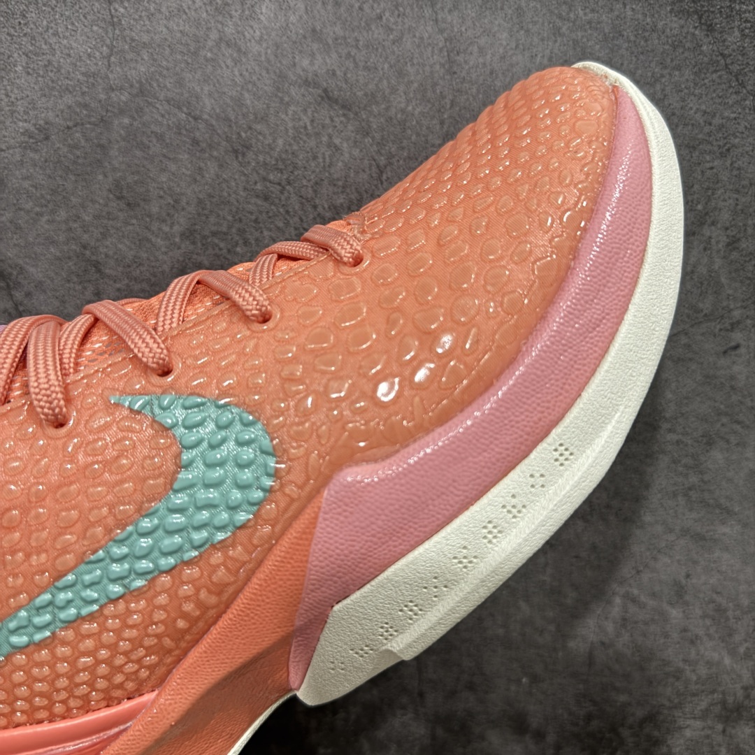 图片[6]-【MX纯原】NK Zoom Kobe 6 Protro 科比六代 PE2025-106 圈内顶级批次 完美复刻公司货 前掌超大Zoom Turbo气垫 后掌EVA缓震 真正的原汁原味 还原ZP脚感 全身鞋材卡料色独家定制 唯一正确喷漆工艺Swoosh 正确凹凸蛇鳞工艺 正确鞋面渐变效果 内全置真动飞态线 独立原厂模具 最大尺码达到48.5码 首批不拼图大几率过验 亲测已过 支持各种高强度实战 无需担心 上脚价 补货周期极长 脚宽建议买大半码 科比系列前掌偏窄 不影响二次销售 支持七天无理由退换 尺码：41 42 42.5 43 44 44.5 45 45.5 46 47.5-选品中心