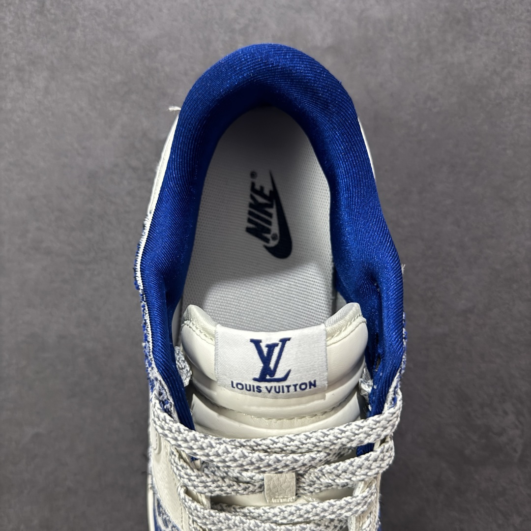 定制版 Nike SB Dunk Low 联名 LV牛仔印花 周年高端定制 低帮休闲板鞋 FC1688-234
