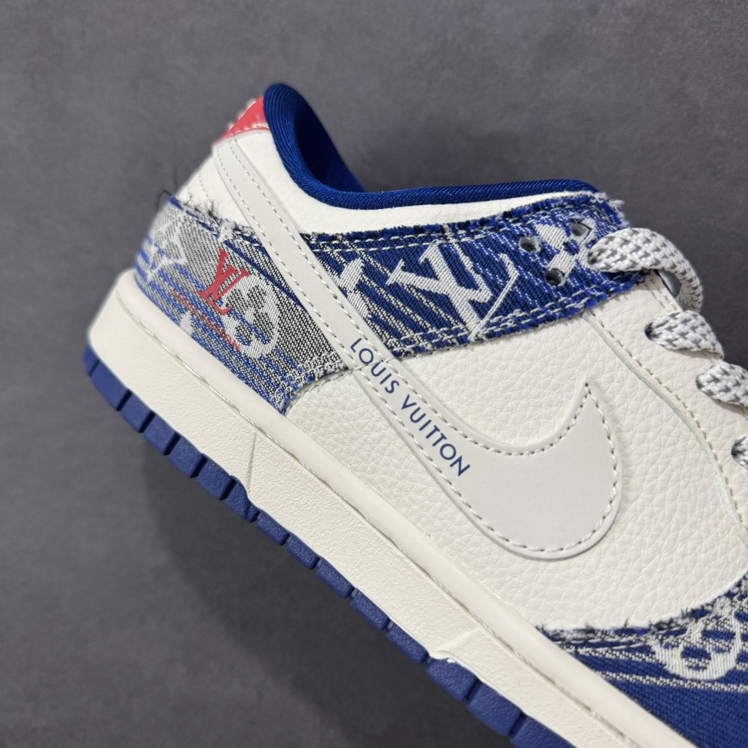 定制版 Nike SB Dunk Low 联名 LV牛仔印花 周年高端定制 低帮休闲板鞋 FC1688-234