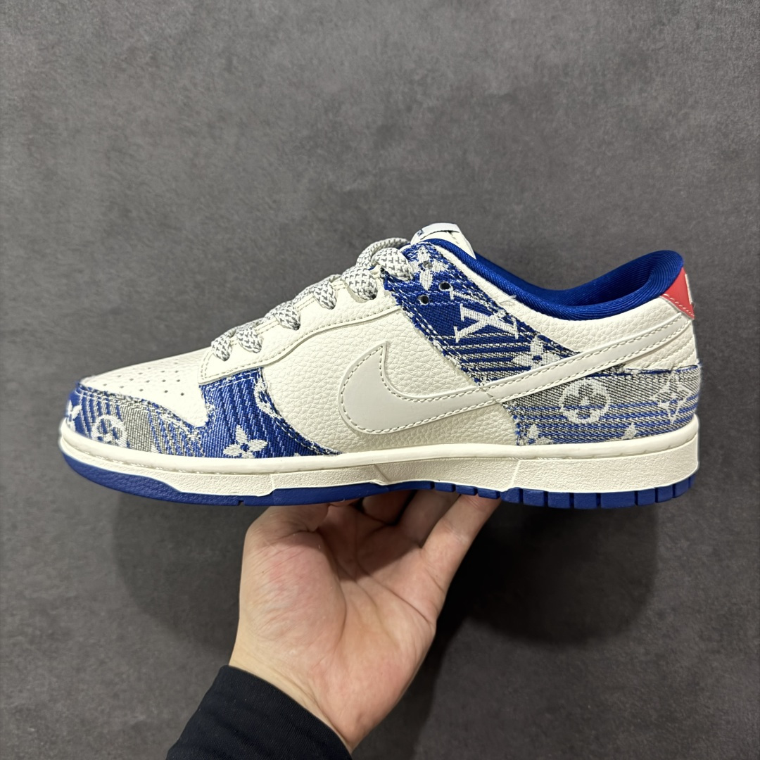定制版 Nike SB Dunk Low 联名 LV牛仔印花 周年高端定制 低帮休闲板鞋 FC1688-234