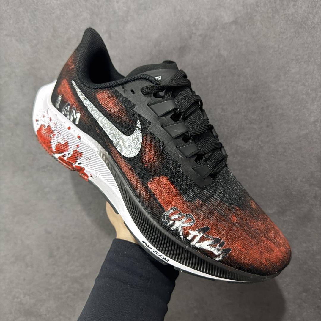 定制版 Nike Air Zoom Pegasus Premium 37 虐杀原形 手绘潮流 耐克网面防滑耐磨低帮跑步鞋 BQ9647-022