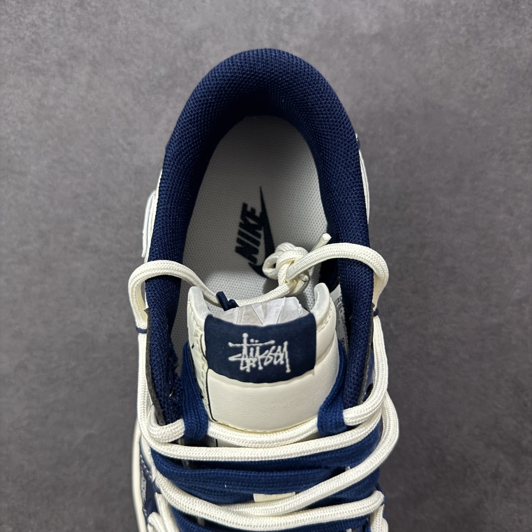 定制版 Travis Scott x Fragment Design x Air Jordan 1 Low SP AJ1 乔1 斯图西联名 蓝钻石抽绳 低帮文化休闲板鞋 DM6868-111