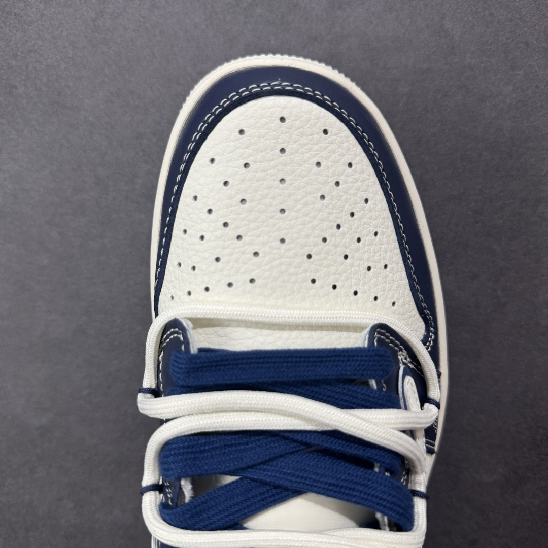 定制版 Travis Scott x Fragment Design x Air Jordan 1 Low SP AJ1 乔1 斯图西联名 蓝钻石抽绳 低帮文化休闲板鞋 DM6868-111