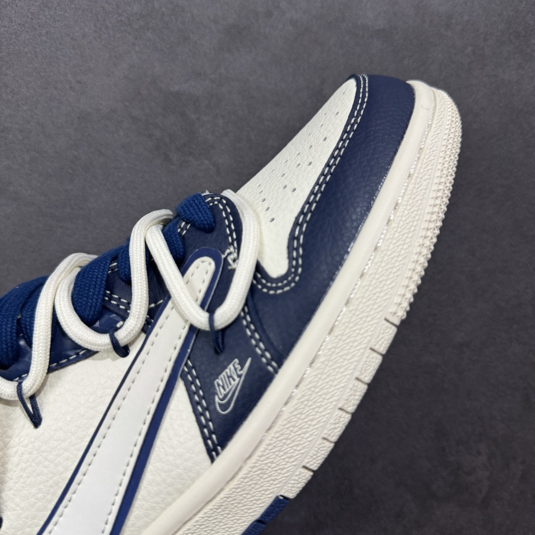 定制版 Travis Scott x Fragment Design x Air Jordan 1 Low SP AJ1 乔1 斯图西联名 蓝钻石抽绳 低帮文化休闲板鞋 DM6868-111