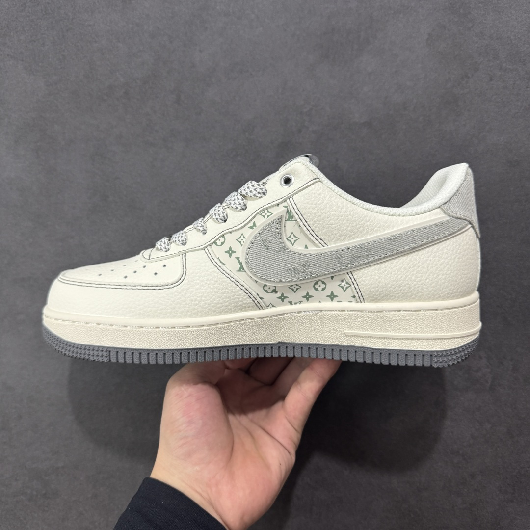 定制版 Nike Air Force 1'07 Low LV联名 灰布勾灰底 空军一号低帮休闲板鞋 YX5066-346