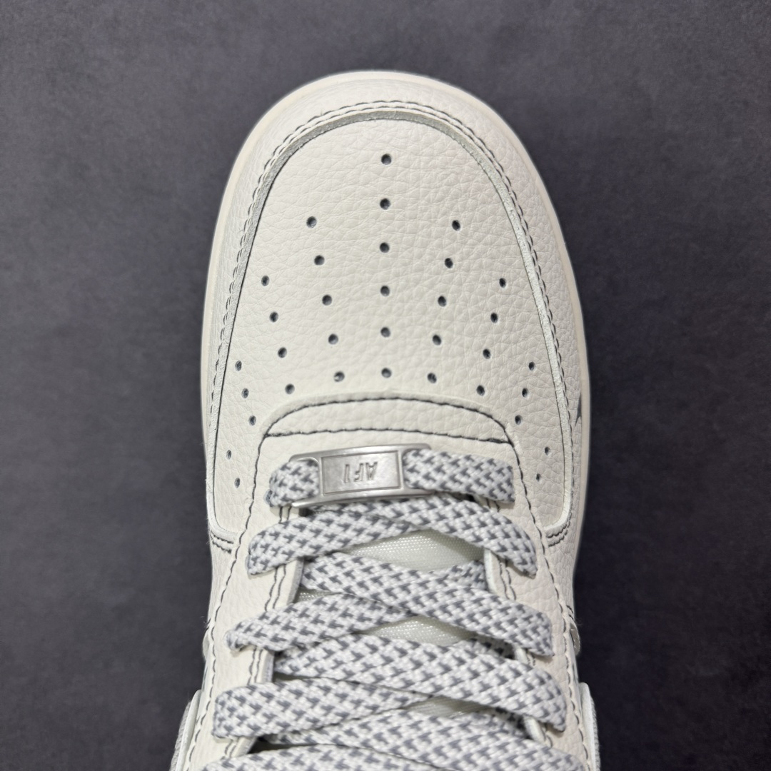 定制版 Nike Air Force 1'07 Low LV联名 灰布勾灰底 空军一号低帮休闲板鞋 YX5066-346
