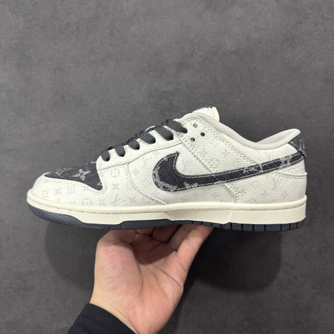 定制版 Nike SB Dunk Low LV联名 碳灰牛仔 周年高端定制 低帮休闲板鞋 SC9772-801