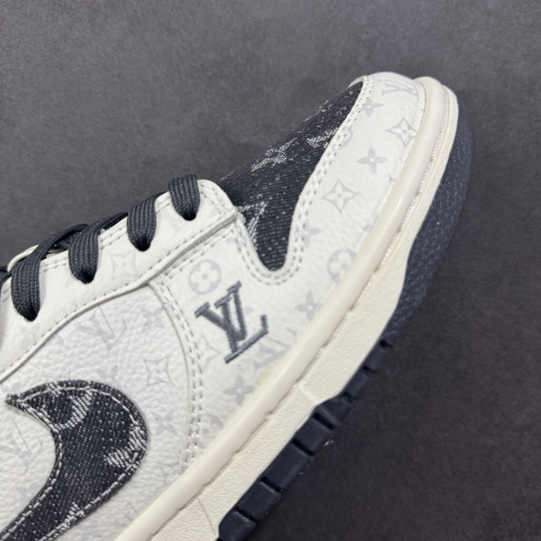 定制版 Nike SB Dunk Low LV联名 碳灰牛仔 周年高端定制 低帮休闲板鞋 SC9772-801