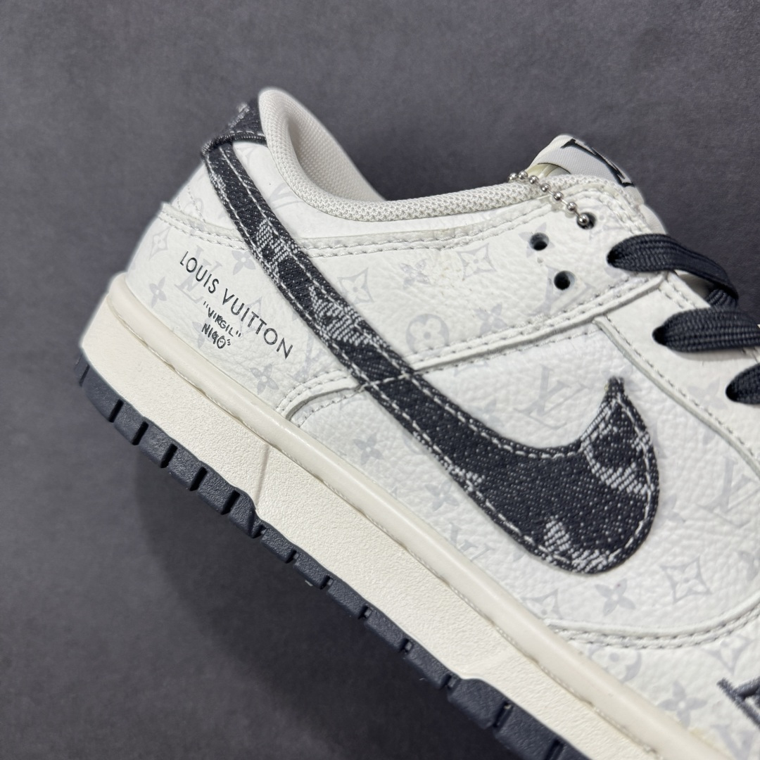 定制版 Nike SB Dunk Low LV联名 碳灰牛仔 周年高端定制 低帮休闲板鞋 SC9772-801