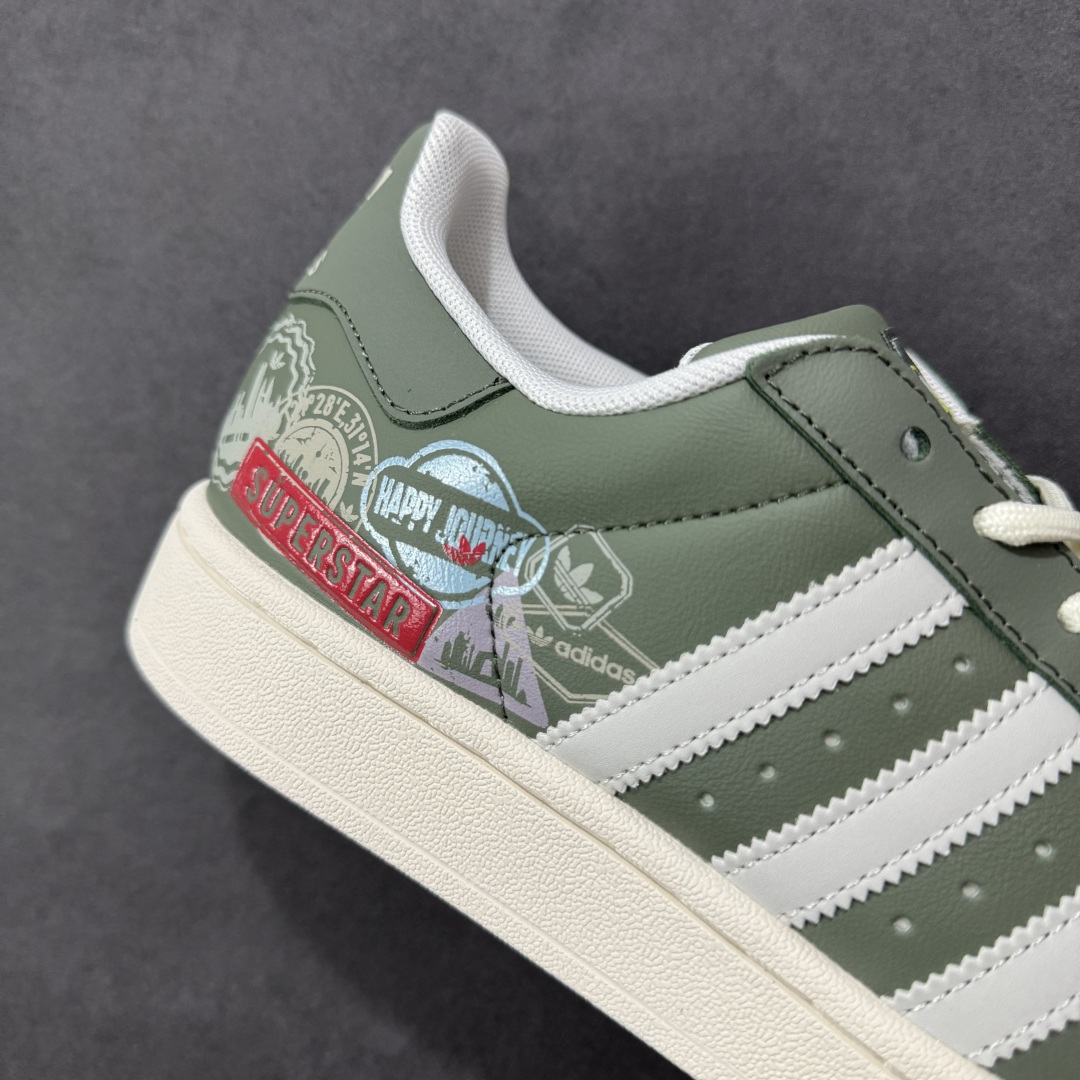 定制版 阿迪达斯/三叶草Adidas Originals Superstar II 经典贝壳头系列低帮百搭休闲运动板鞋 JR1331