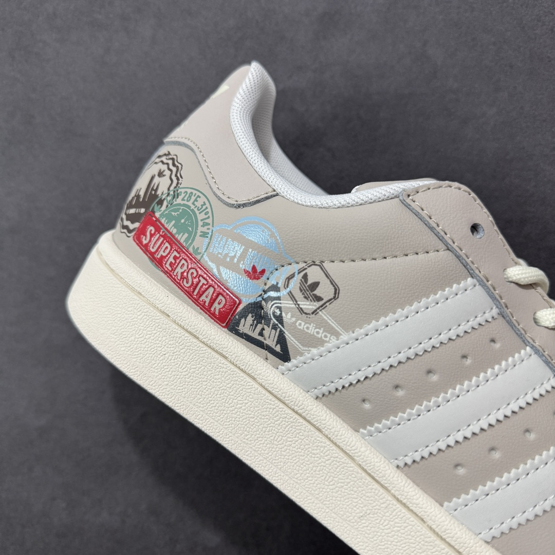 定制版 阿迪达斯/三叶草Adidas Originals Superstar II 经典贝壳头系列低帮百搭休闲运动板鞋 JR1330