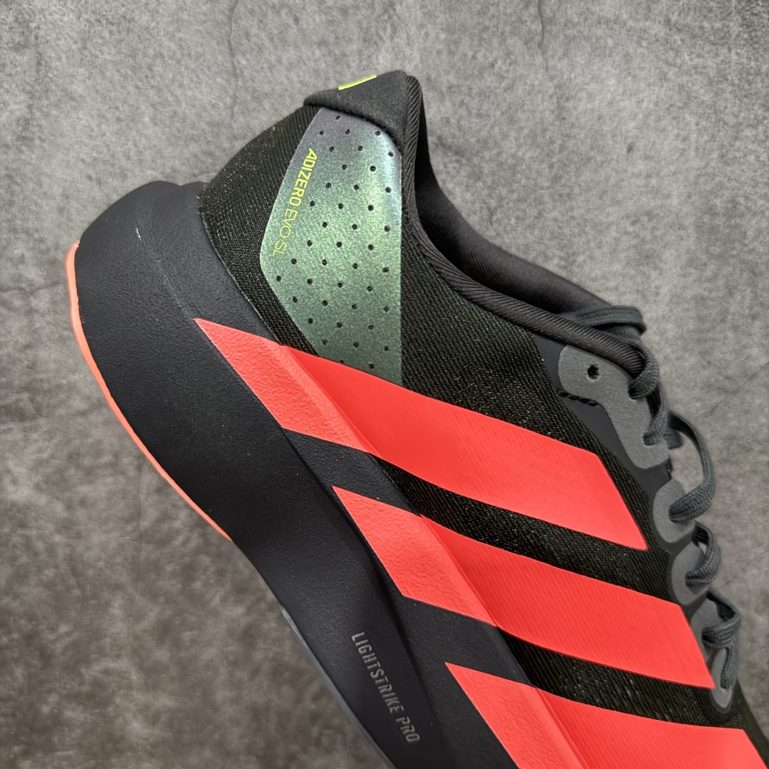 图片[7]-【PK版】AD Adizero Evo SL M 零度系列马拉松轻量竞速运动跑鞋 JP7148 黑红 原材料 内置碳板 原厂网纱潮流 超临界发泡大底 脚感软弹度与原版非常接近 细节目前市场最接近原版品质 尺码：36 36.5 37.5 38 38.5 39 40 40.5 41 42 42.5 43 44 44.5 45 46-选品中心