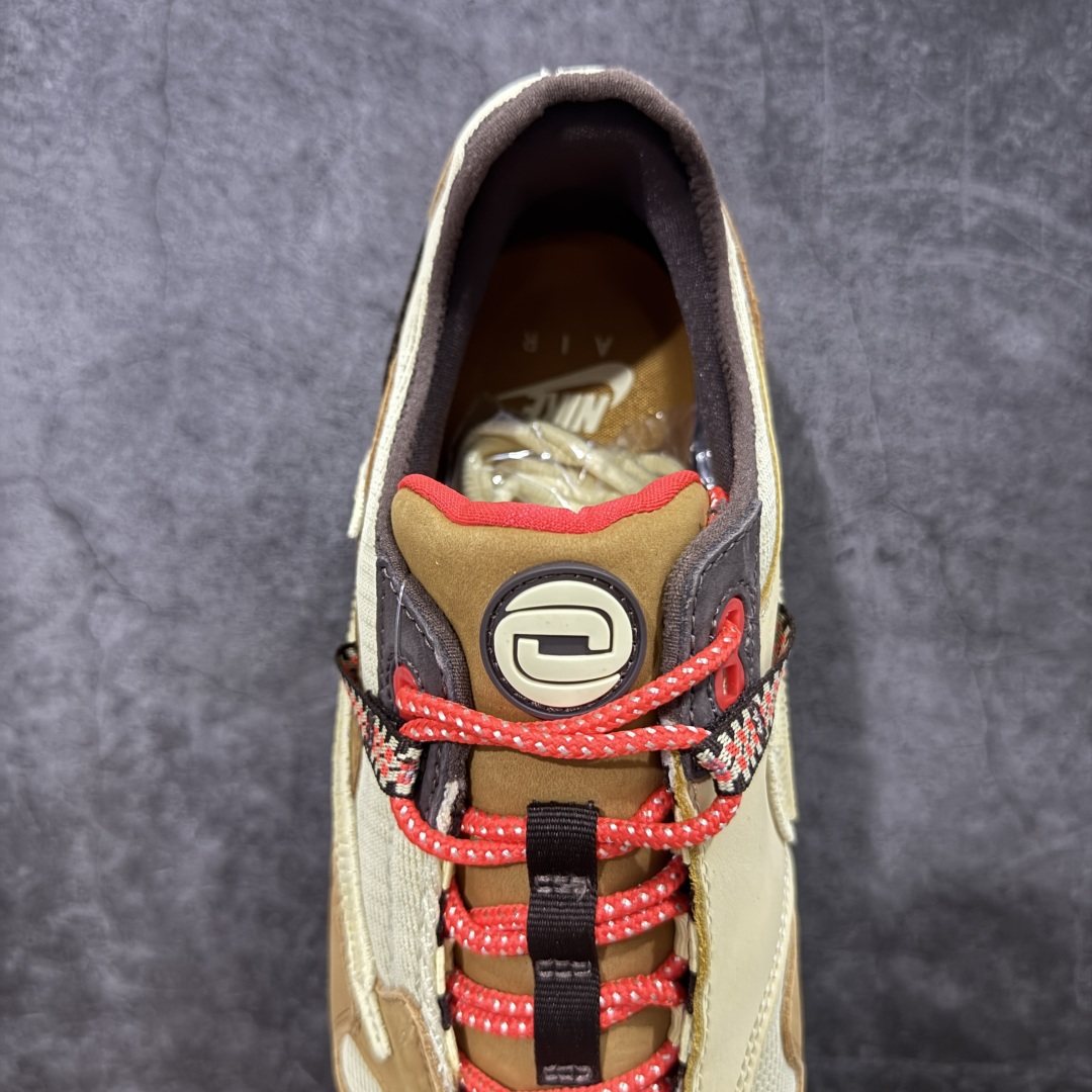 图片[8]-【外贸纯原版】Travis Scott x Nike Air Max 1 TS复古休闲跑步鞋 巴洛克棕卡其色 倒钩 货号：DO9392-701 外贸大厂全新开发出品 多次改良 品质细节完美升级出货 全新原楦档案原纸版数据开发版型 采用同源一致Prime Asia原厂丝光头层磨砂皮革饰片组合原装三明治网布物料 麂皮绒感刷色感十足 原厂材质纯手工复杂串珠效果倒钩子 正确二次成型\’猛帮\’成型工艺❌区别市面版本 升级回弹PU缓震中底材质 全新独家开模底纹橡胶鞋底 尺码：36 36.5 37.5 38 38.5 39 40 40.5 41 42 42.5 43 44 44.5 45 46 47.5（女码后期出货）-选品中心