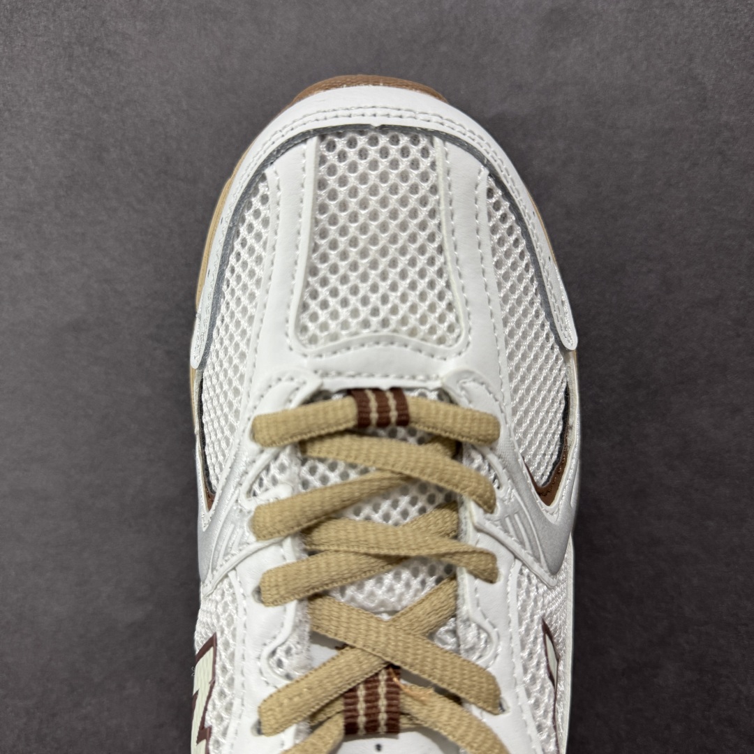 图片[8]-【K8版本】New Balance NB530 新百伦复古透气跑步鞋 抛弃过往以皮革为主的人气轮廓 以极具复古风范的跑鞋外观呈现 设计上全鞋以简约清爽的纯白色作基底 鞋身覆盖大面积织物网眼材质 并于鞋头、鞋带孔眼片等细节处点缀对比鲜明的反光银镀层凸显 鞋舌、侧身等位置则辅以一贯的「N」字标志和品牌徽标彰显身份 最后通过搭载的 ABZORB 缓震中底完善整体造型 货号：MR530NI 尺码：36-45带半码-选品中心