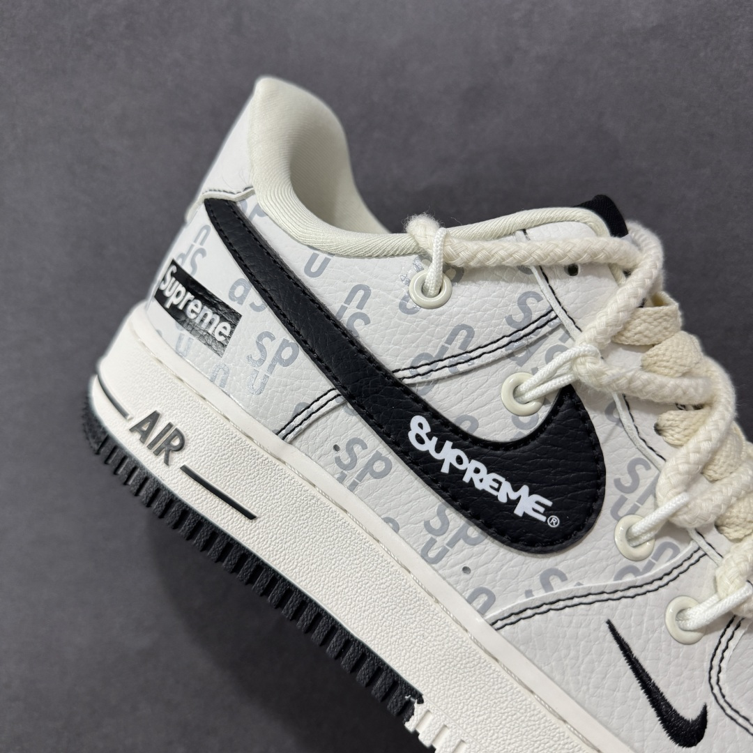 图片[6]-【定制版】海外爆款限量发售！高端定制Nike Air Force 1 \’07 Low Supreme联名— 白黑印花 高端定制 低帮休闲板鞋 定制鞋盒 大厂纯原品质出货 超高清洁度 皮料切割干净无任何毛边 细节完美 货号：AM1588-011 尺码：36 36.5 37.5 38 38.5 39 40 40.5 41 42 42.5 43 44 44.5 45-选品中心