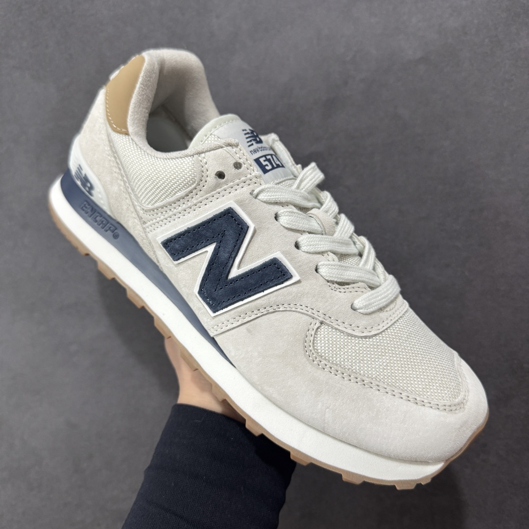 图片[3]-【公司级】NB新百伦New Balance ML574经典复古休闲运动慢跑鞋 货号：ML574LGI #升级原楦原纸版开发版型 #采用固色翻毛皮组合网眼布鞋面材质 #4层组合独立私模大底❗️ 尺码：36 37 37.5 38 38.5 39 40 40.5 41.5 42 42.5 43 44 44.5 45-选品中心