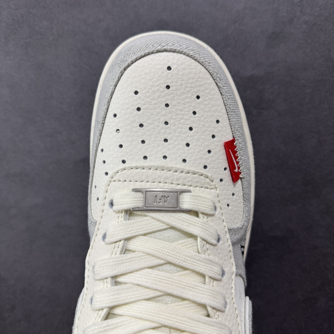 图片[8]-【定制版】Nike Air Force 1\’07 Low LV联名 灰牛仔双勾 空军一号低帮休闲板鞋 YX5066-343  #原楦头原纸板 原装鞋盒 定制五金配件 内置全掌气垫 原厂鞋底   尺码：36 36.5 37.5 38 38.5 39 40 40.5 41 42 42.5 43 44 44.5 45-选品中心
