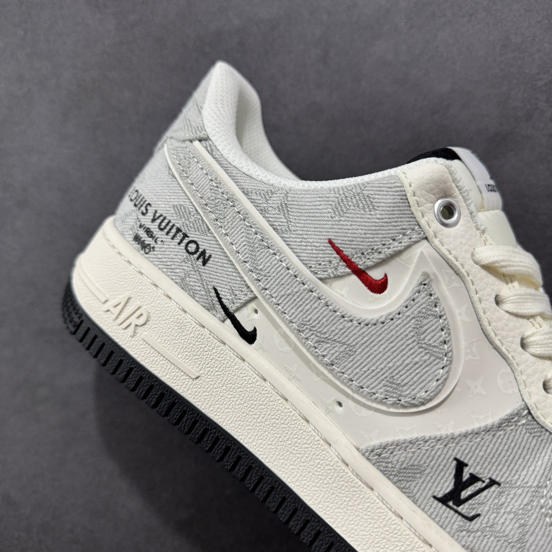 图片[6]-【定制版】Nike Air Force 1\’07 Low LV联名 灰牛仔双勾 空军一号低帮休闲板鞋 YX5066-343  #原楦头原纸板 原装鞋盒 定制五金配件 内置全掌气垫 原厂鞋底   尺码：36 36.5 37.5 38 38.5 39 40 40.5 41 42 42.5 43 44 44.5 45-选品中心