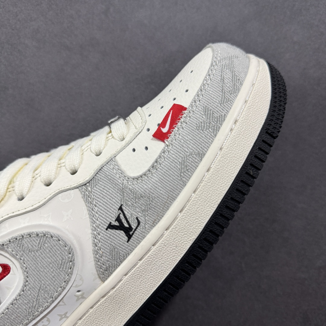 图片[5]-【定制版】Nike Air Force 1\’07 Low LV联名 灰牛仔双勾 空军一号低帮休闲板鞋 YX5066-343  #原楦头原纸板 原装鞋盒 定制五金配件 内置全掌气垫 原厂鞋底   尺码：36 36.5 37.5 38 38.5 39 40 40.5 41 42 42.5 43 44 44.5 45-选品中心