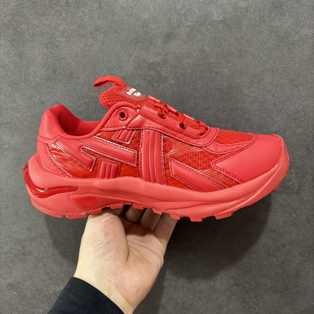 【公司级】Onitsuka Tiger鬼塚虎 TIGTRAIL RS 鬼冢虎 红色 透气网眼鞋面防滑耐磨低帮 生活休闲鞋专业跑鞋 尺码：36-45-选品中心