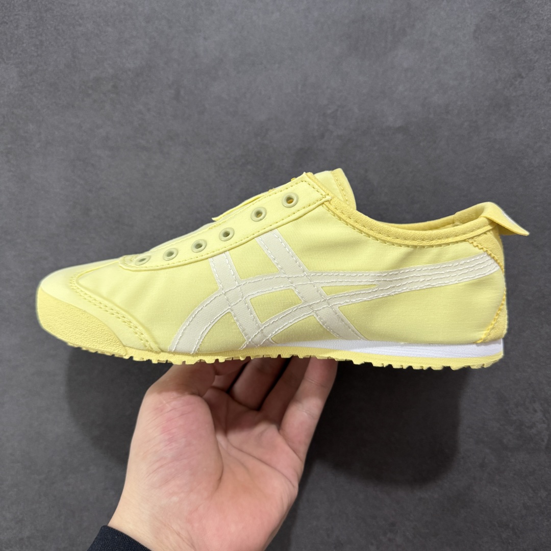 图片[2]-【公司级】全新批次 Onitsuka Tiger 鬼塚虎MEXICO 66 SLIP-ON时尚舒适防滑轻便 低帮生活休闲鞋 尼龙布 原盒原标半码 官方四联吊牌 纸板带钢印中底 乳胶组合鞋垫 支持全方位的对比专柜 尺码：35 36 37 37.5 38 39 39.5 40 40.5 41.5 42 42.5 43.5 44 45-选品中心