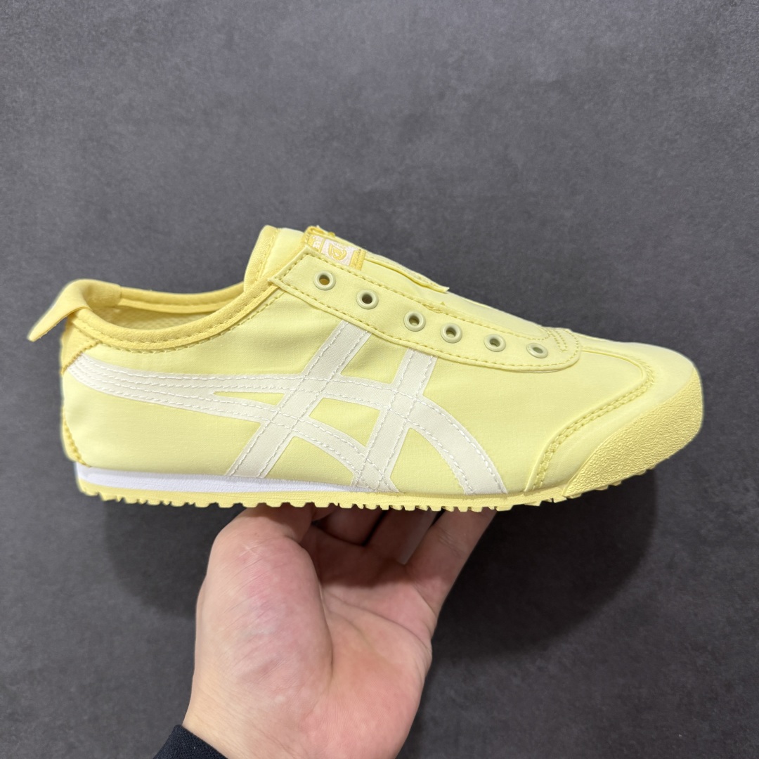 【公司级】全新批次 Onitsuka Tiger 鬼塚虎MEXICO 66 SLIP-ON时尚舒适防滑轻便 低帮生活休闲鞋 尼龙布 原盒原标半码 官方四联吊牌 纸板带钢印中底 乳胶组合鞋垫 支持全方位的对比专柜 尺码:35 36 37 37.5 38 39 39.5 40 40.5 41.5 42 42.5 43.5 44 45-选品中心