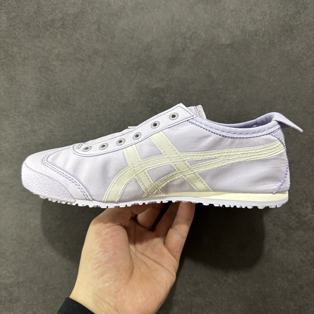 图片[2]-【公司级】全新批次 Onitsuka Tiger 鬼塚虎MEXICO 66 SLIP-ON时尚舒适防滑轻便 低帮生活休闲鞋 尼龙布 原盒原标半码 官方四联吊牌 纸板带钢印中底 乳胶组合鞋垫 支持全方位的对比专柜 尺码：35 36 37 37.5 38 39 39.5 40 40.5 41.5 42 42.5 43.5 44 45-选品中心