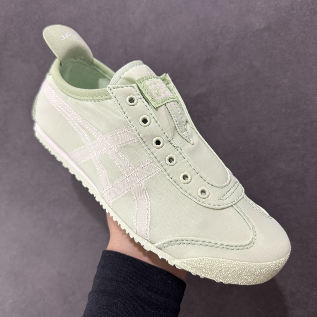 图片[3]-【公司级】全新批次 Onitsuka Tiger 鬼塚虎MEXICO 66 SLIP-ON时尚舒适防滑轻便 低帮生活休闲鞋 尼龙布 原盒原标半码 官方四联吊牌 纸板带钢印中底 乳胶组合鞋垫 支持全方位的对比专柜 尺码：35 36 37 37.5 38 39 39.5 40 40.5 41.5 42 42.5 43.5 44 45-选品中心