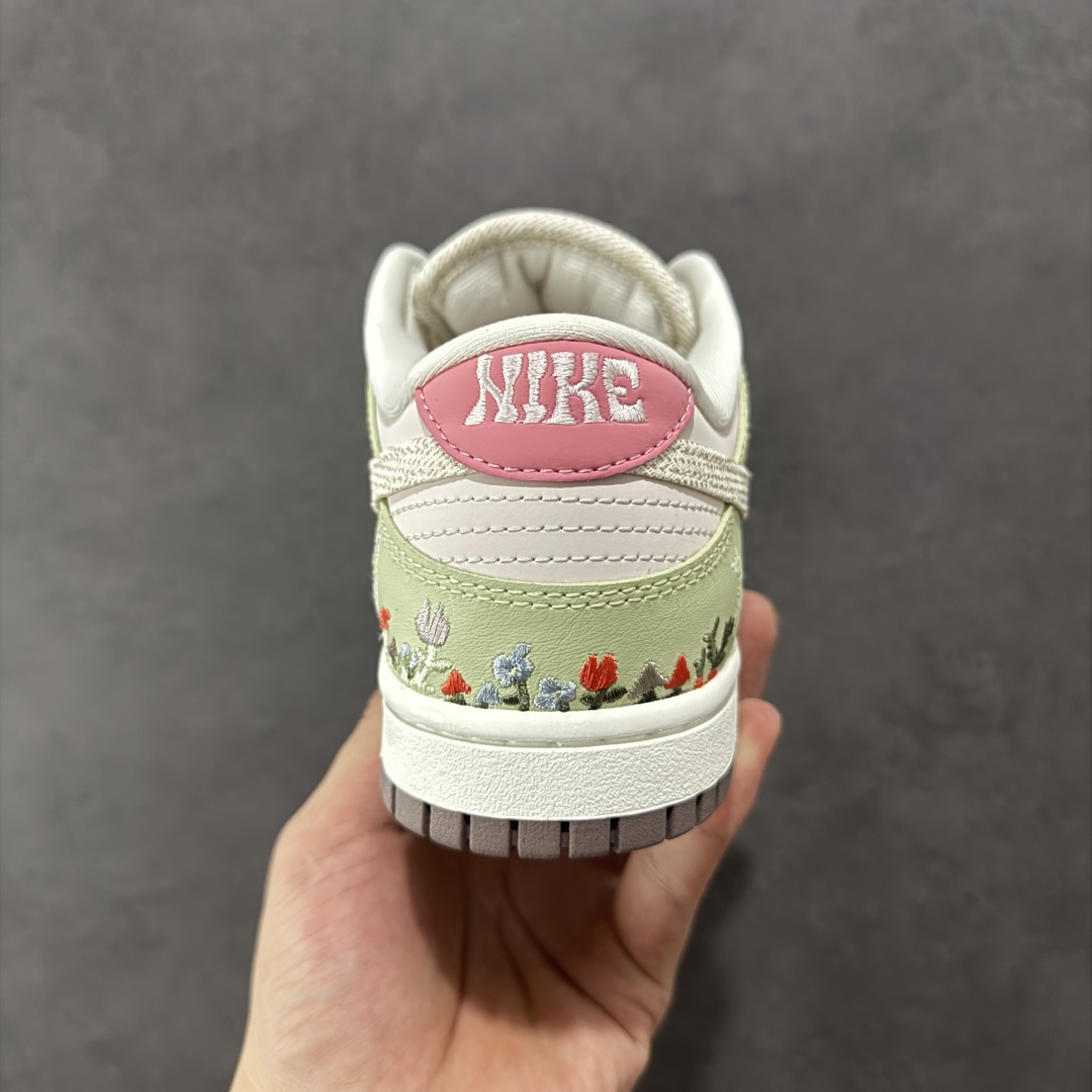 图片[4]-【YC纯原】Nike Dunk Low 蘑菇 绿粉 此款以简约大方的造型设计，给人以随性休闲的时尚格调，穿着舒适轻便，运动灵活自如，满足日常个性穿搭。 货号： IB8876-661 尺码： 35.5 36 36.5 37.5 38 38.5 39 40-选品中心