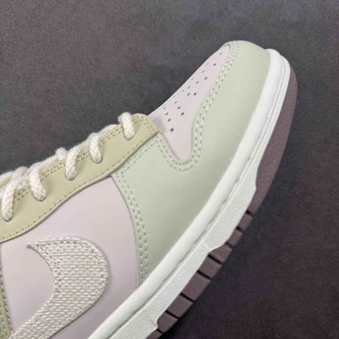 图片[5]-【YC纯原】Nike Dunk Low 蘑菇 绿粉 此款以简约大方的造型设计，给人以随性休闲的时尚格调，穿着舒适轻便，运动灵活自如，满足日常个性穿搭。 货号： IB8876-661 尺码： 35.5 36 36.5 37.5 38 38.5 39 40-选品中心