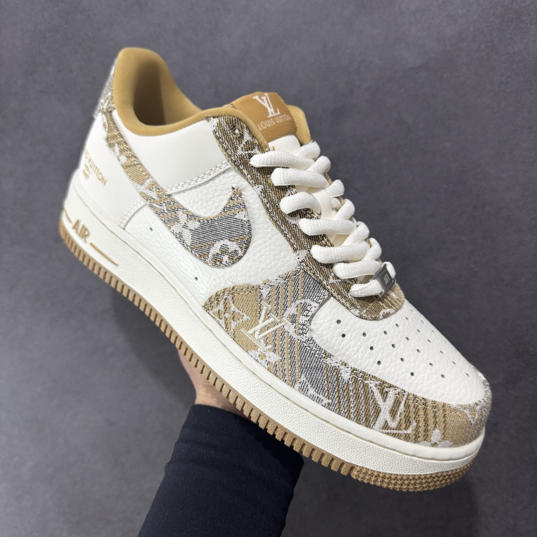 图片[3]-【定制版】Nike Air Force 1\’07 Low LV联名 卡其灰牛仔 空军一号低帮休闲运动板鞋  #3M反光 原楦头原纸板 原装鞋盒 定制五金配件 内置全掌气垫 原厂鞋底  货号：SC9207-542 尺码：36 36.5 37.5 38 38.5 39 40 40.5 41 42 42.5 43 44 44.5 45-选品中心