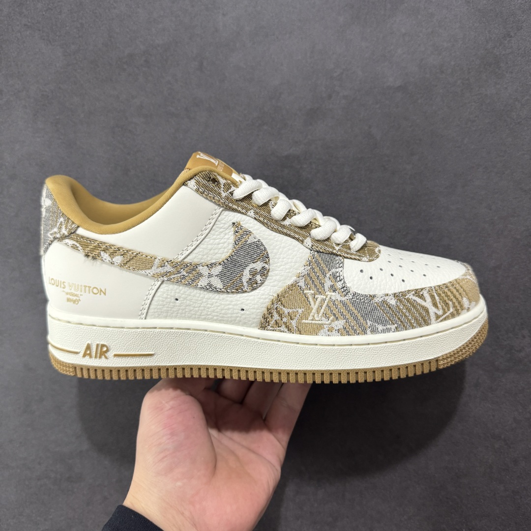 【定制版】Nike Air Force 1\'07 Low LV联名 卡其灰牛仔 空军一号低帮休闲运动板鞋  #3M反光 原楦头原纸板 原装鞋盒 定制五金配件 内置全掌气垫 原厂鞋底  货号:SC9207-542 尺码:36 36.5 37.5 38 38.5 39 40 40.5 41 42 42.5 43 44 44.5 45-选品中心