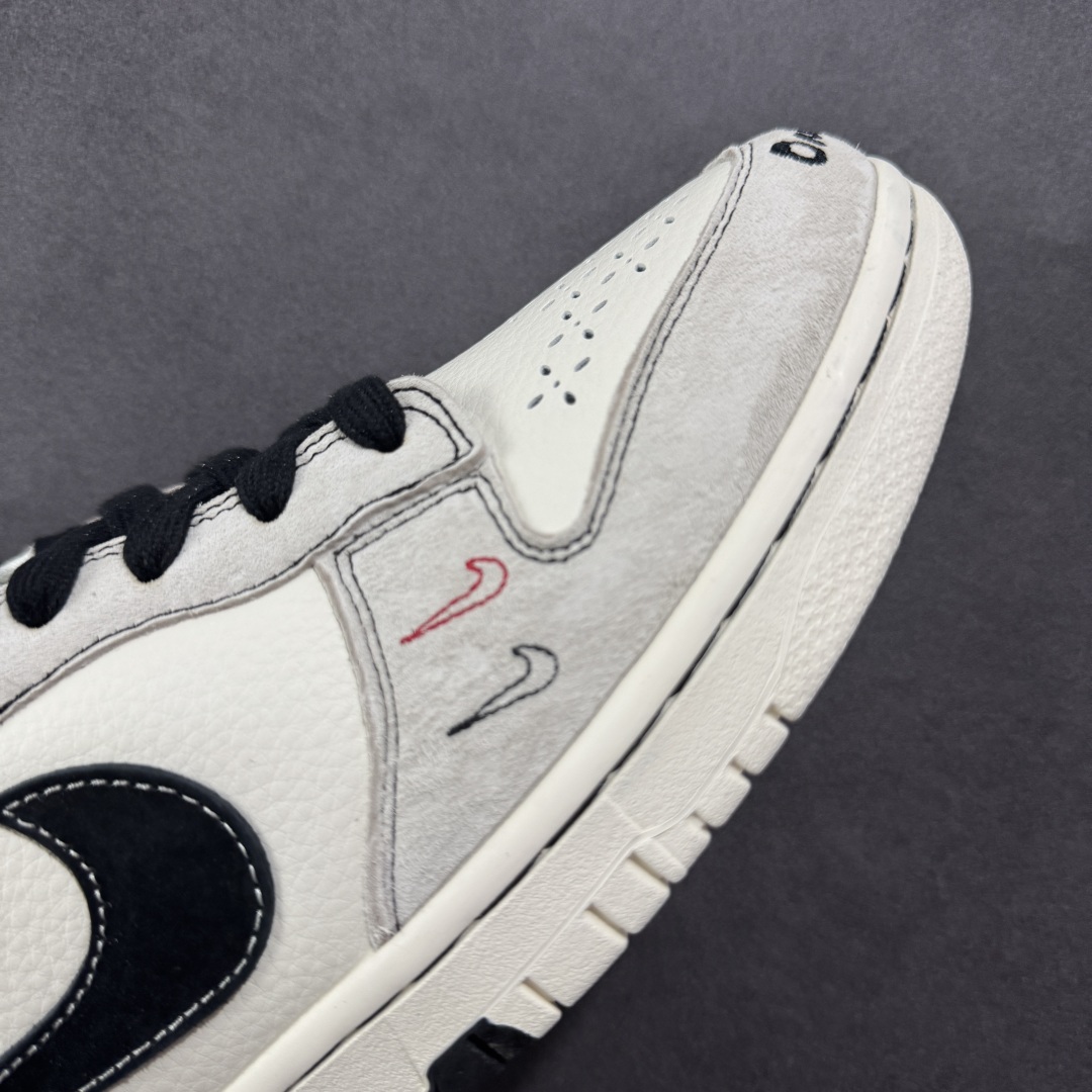 图片[5]-【定制版】Nk SB Dunk Low * 斯图西联名 高端定制 低帮休闲运动板鞋独家版型，柔软高端皮革鞋面，米黑配色，冲击视觉的同时，带来舒适脚感体验 #定制鞋盒 大厂纯原品质出货 超高清洁度 皮料切割干净无任何毛边 细节完美 货号：MM1089-031 尺码：36 36.5 37.5 38 38.5 39 40 40.5 41 42 42.5 43 44 44.5 45-选品中心