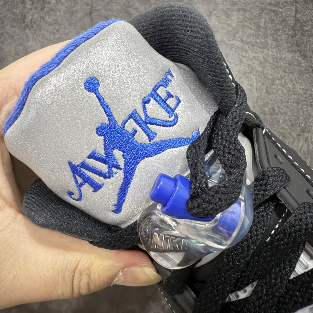 图片[5]-【PK纯原】Awake NY x Air Jordan AJ5 联名黑蓝 DV4982-004 SZ原厂全套原楦原纸板磨具开发 原厂皮料加持 原厂港宝加持定型后跟R度完美 同源原厂电绣 飞人针数密度立体效果一致 原厂拉帮手法 原厂配置纸衬高频鞋盒 原厂指令配双鞋带 原厂TPU网格鞋带扣 超高鞋面清洁度 最高QC检验标准 控制溢胶瑕疵 到手可放心比对发售原鞋 上脚百分百充正驾驭 尺码：40 40.5 41 42 42.5 43 44 44.5 45 46 47.5-选品中心