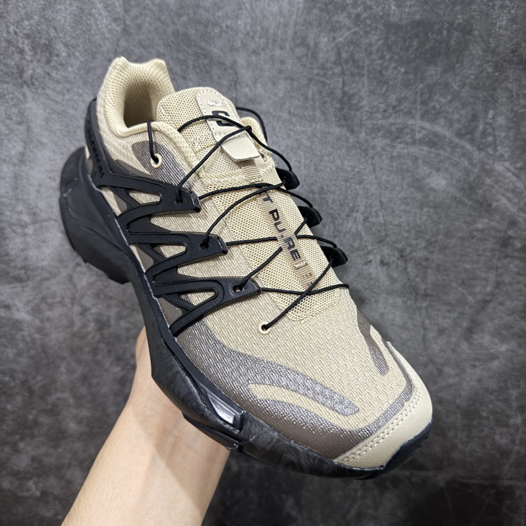 图片[3]-【巅峰版】SALOMON萨洛蒙 XT PU.RE ADVANCED 舒适百搭耐磨 低帮 越野跑步鞋 男女同款 黑棕 474462 萨洛蒙潮流越野机能户外功能鞋 纯原外贸平台特供订单 耗时半年巨作 全套原纸板楦头开发 原厂特供网布配套加持 确保原汁原味 完美呈现版型 原档数据独家私模五层组合大底 男女鞋同步官方开发至46.5 原装Ortholite轻量化鞋垫 中底布带钢印编号 原厂TPU锁扣 进口港宝加持 后跟自然饱满 还原公司包裹性 基于 SALOMON 初代 XT 鞋身造型并搭载 4D ADVANCED CHASSIS™ 大底打造而成 带来了多项足部控制与保护等功能性 如在运动过程中控制左右晃动的过程而提高稳定性、改善长途越野过程中足中到足尖的过渡、提高感知岩石的精确度以抵抗尖锐物体对脚底的伤害以及采用动态缓冲来增强穿着舒适感 从而减轻疲劳感 使其成为一双舒适且安全的户外之履 尺码：36 36.5 37.5 38 38.5 39 40 40.5 41 42 42.5 43 44 44.5 45-选品中心