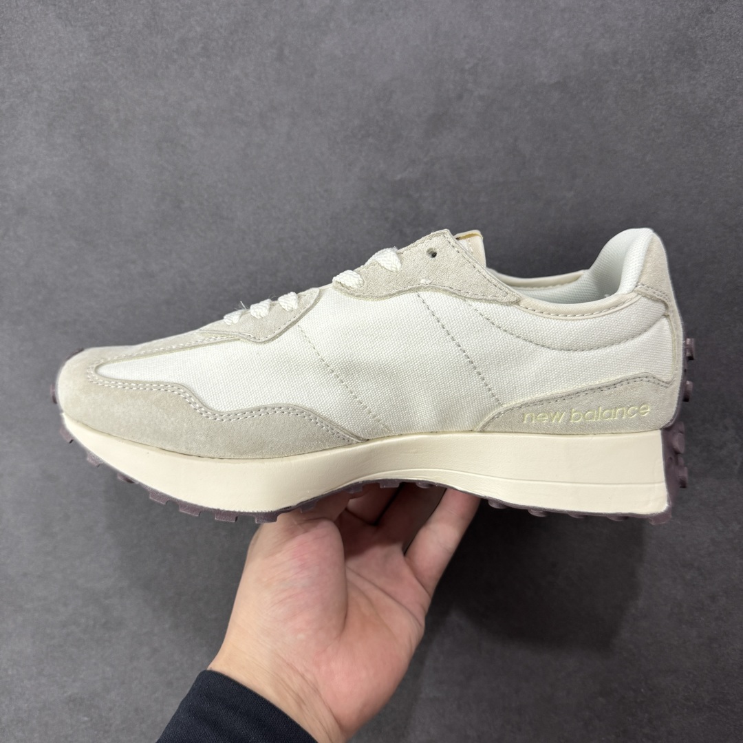 图片[2]-【K8版本】NB新百伦New Balance NB327系列复古休闲运动慢跑鞋 WS327FB 全新 New Balance 327 系列，以更纯粹的复古风格设计打造的全新造型。侧身还以解构设计，将 N 字标志以做旧压花样式呈现，样式别具新意。而麂皮、冲孔皮革的塑造，则呈现出高级怀旧气质，也让鞋款在奢华时装风格与运动氛围之间达到了平衡。 尺码：36～45半-选品中心