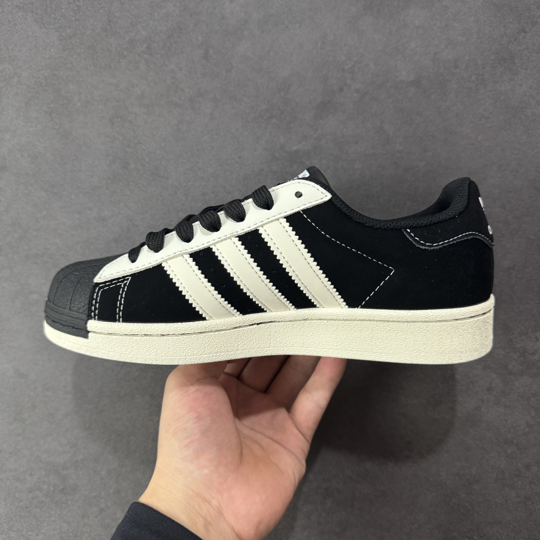 图片[2]-【定制版】Ad Superstar 定制配色 三叶草低帮休闲百搭贝壳头板鞋 AD8019 公司级版本 大厂流水作业生产 超高清洁度 皮料切割干净无任何毛边 细节完美   尺码：36 36.5 37 38 38.5 39 40 40.5 41 42 42.5 43 44 44.5 45-选品中心