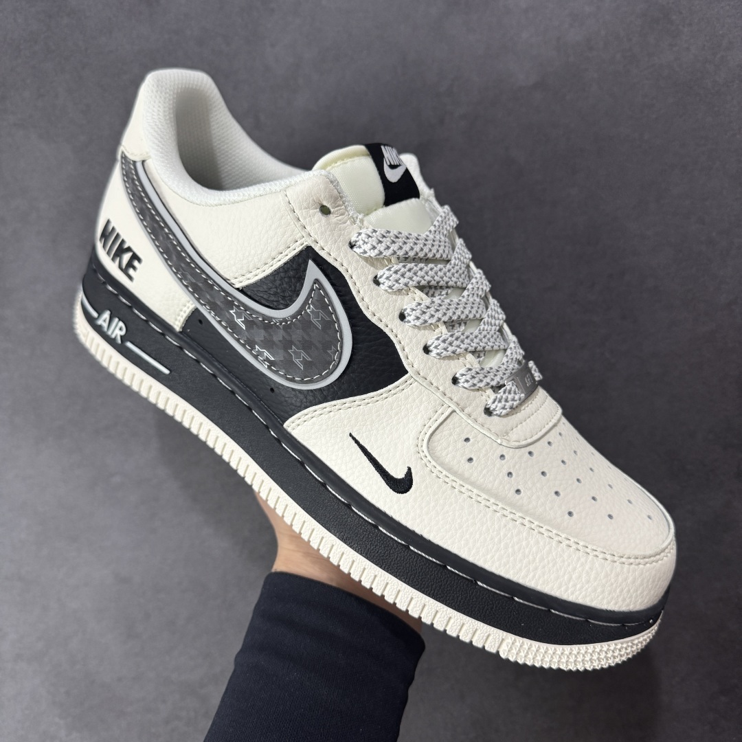 图片[3]-【定制版】Nike Air Force 1\’07 Low 联名 双层米黑 空军一号低帮休闲板鞋 XX3168-206  #原楦头原纸板 原装鞋盒 定制五金配件 内置全掌气垫 原厂鞋底   尺码：36 36.5 37.5 38 38.5 39 40 40.5 41 42 42.5 43 44 44.5 45-选品中心