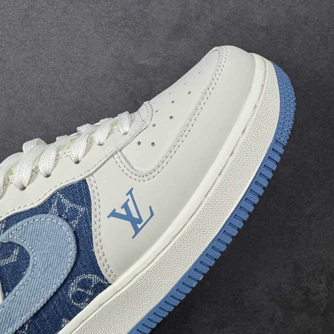 图片[5]-【定制版】Nike Air Force 1\’07 Low LV联名 蓝布勾 空军一号低帮休闲板鞋 DF0188-068  #原楦头原纸板 原装鞋盒 定制五金配件 内置全掌气垫 原厂鞋底   尺码：36 36.5 37.5 38 38.5 39 40 40.5 41 42 42.5 43 44 44.5 45-选品中心