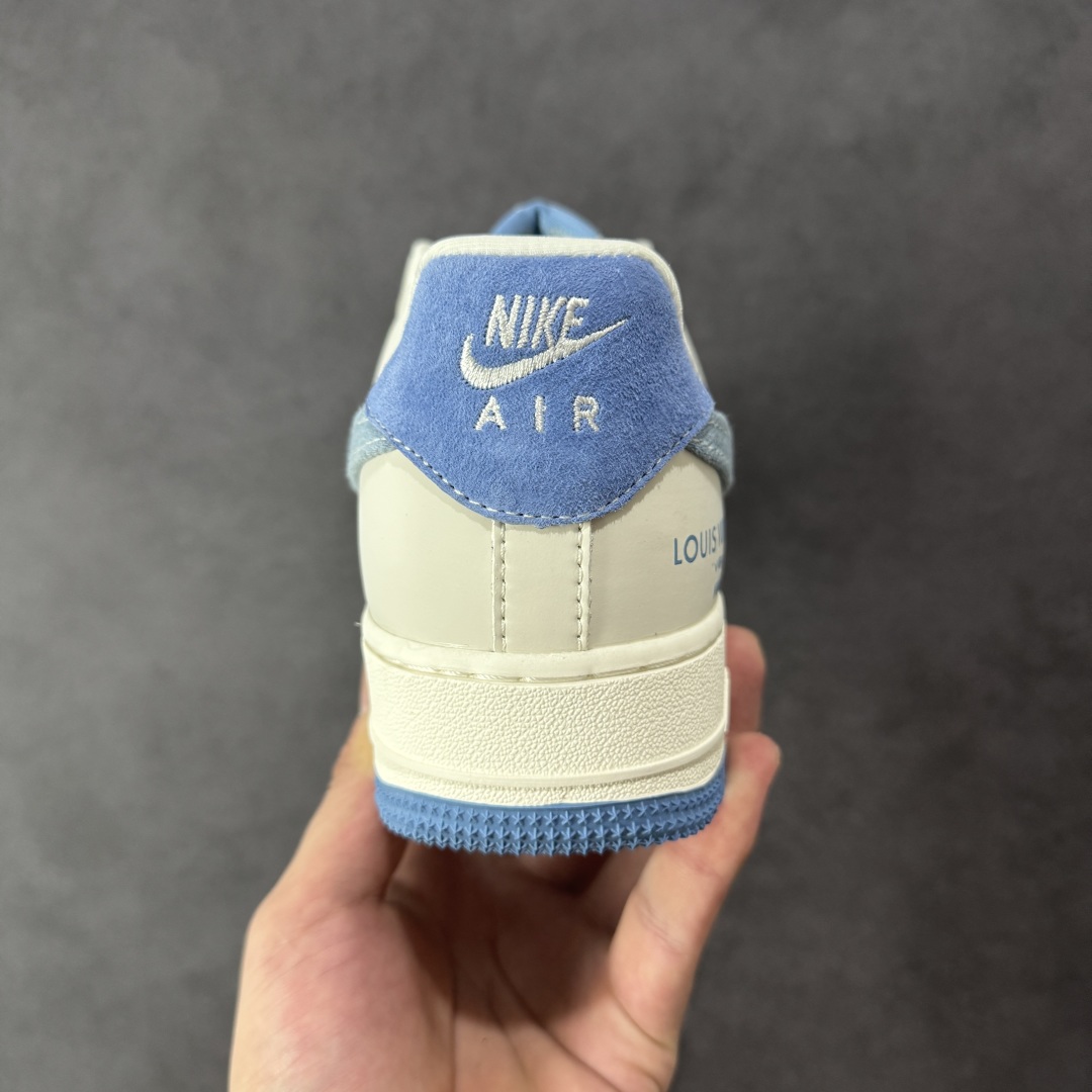 图片[4]-【定制版】Nike Air Force 1\’07 Low LV联名 蓝布勾 空军一号低帮休闲板鞋 DF0188-068  #原楦头原纸板 原装鞋盒 定制五金配件 内置全掌气垫 原厂鞋底   尺码：36 36.5 37.5 38 38.5 39 40 40.5 41 42 42.5 43 44 44.5 45-选品中心