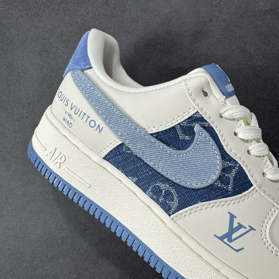 图片[6]-【定制版】Nike Air Force 1\’07 Low LV联名 蓝布勾 空军一号低帮休闲板鞋 DF0188-068  #原楦头原纸板 原装鞋盒 定制五金配件 内置全掌气垫 原厂鞋底   尺码：36 36.5 37.5 38 38.5 39 40 40.5 41 42 42.5 43 44 44.5 45-选品中心