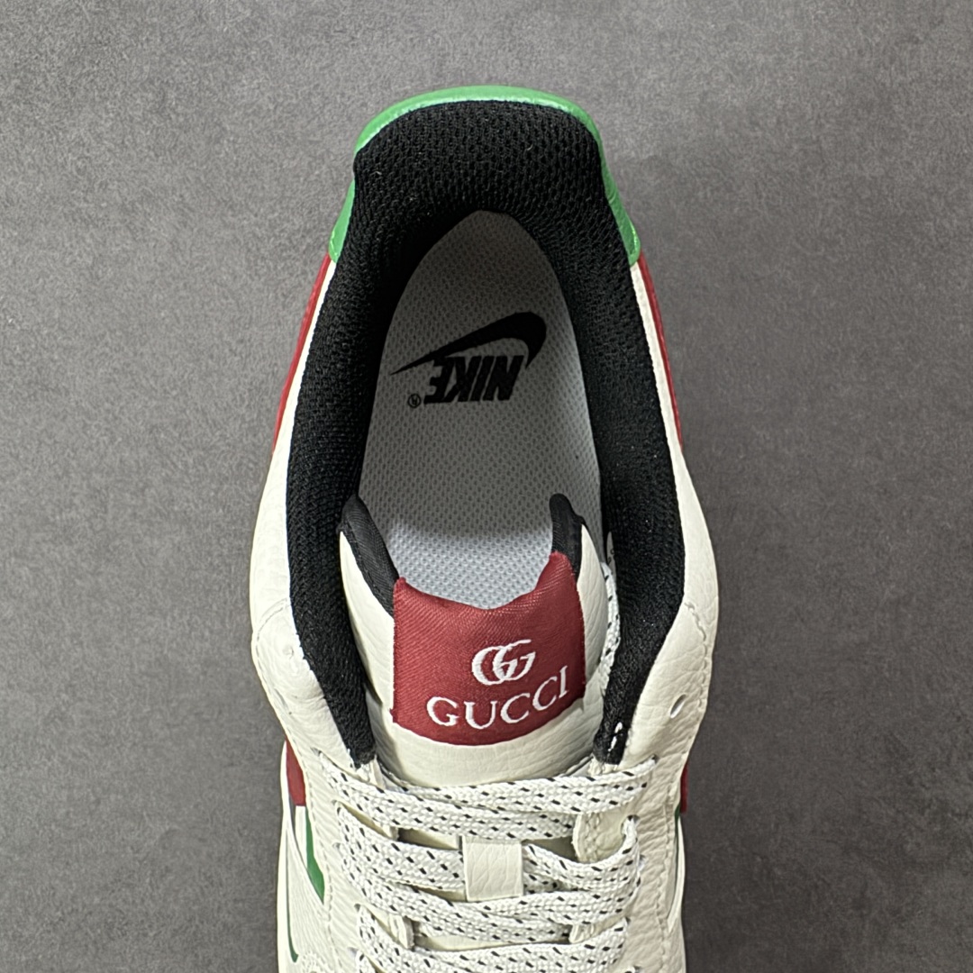 图片[7]-【定制版】Nike Air Force 1\’07 Low 古驰联名 白红绿 空军一号低帮休闲板鞋 LW9279-012  #原楦头原纸板 原装鞋盒 定制五金配件 内置全掌气垫 原厂鞋底   尺码：36 36.5 37.5 38 38.5 39 40 40.5 41 42 42.5 43 44 44.5 45-选品中心