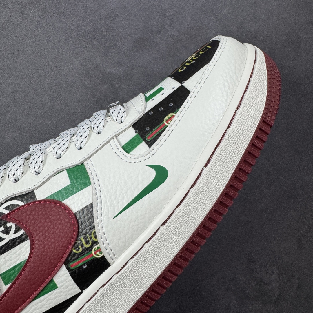图片[5]-【定制版】Nike Air Force 1\’07 Low 古驰联名 白红绿 空军一号低帮休闲板鞋 LW9279-012  #原楦头原纸板 原装鞋盒 定制五金配件 内置全掌气垫 原厂鞋底   尺码：36 36.5 37.5 38 38.5 39 40 40.5 41 42 42.5 43 44 44.5 45-选品中心